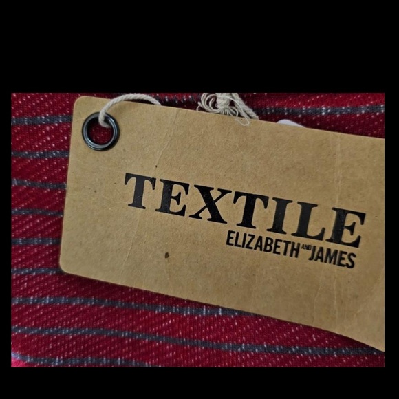 Textile Elizabeth and James striped Red Cropped long sleeve Sweater 100% Cotton - Picture 4 of 6